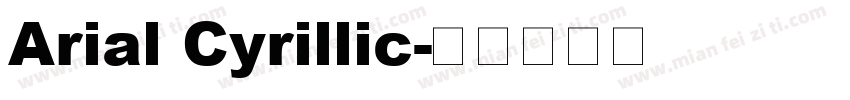 Arial Cyrillic字体转换